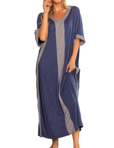 Bloggerlove Women Nightgowns Cotton Sleepwear