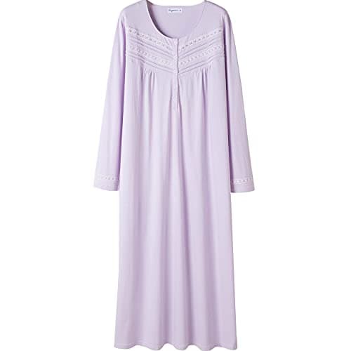 Women's Soft 100% Cotton Knit Nightgowns