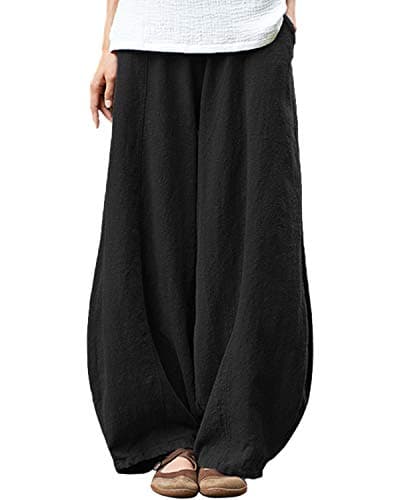 Women's Relaxed Fit Linen Pants