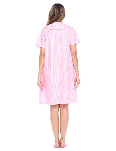 Casual Women's Snaps Front Closure House Dress