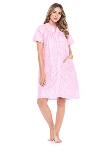 Casual Women's Snaps Front Closure House Dress