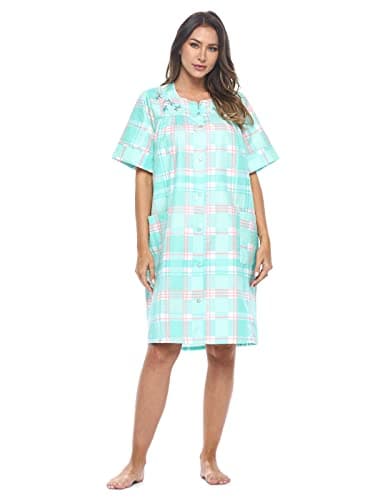 Casual Women's Snaps Front Closure House Dress