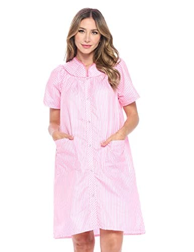 Casual Women's Snaps Front Closure House Dress