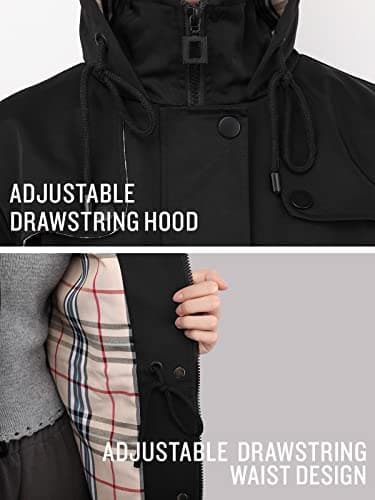 Women's Long Hooded Rain Jacket