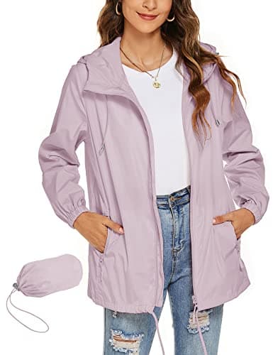Avoogue Women's Waterproof Rain Jacket