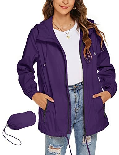 Avoogue Women's Waterproof Rain Jacket