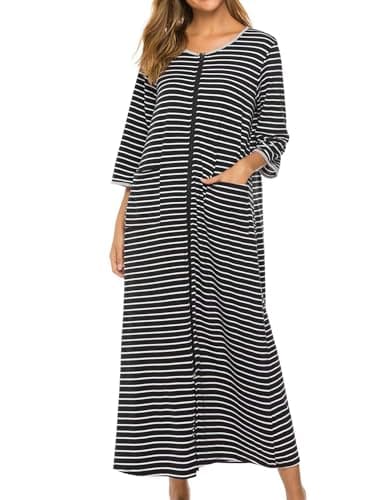 Bloggerlove Zipper Front Robes for Women