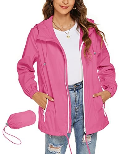 Avoogue Women's Waterproof Rain Jacket