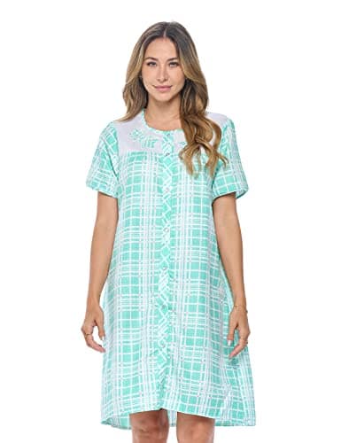 Casual Women's Snaps Front Closure House Dress