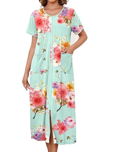 Bloggerlove Zipper Front Robes for Women