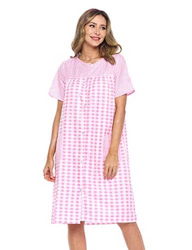 Casual Women's Snaps Front Closure House Dress
