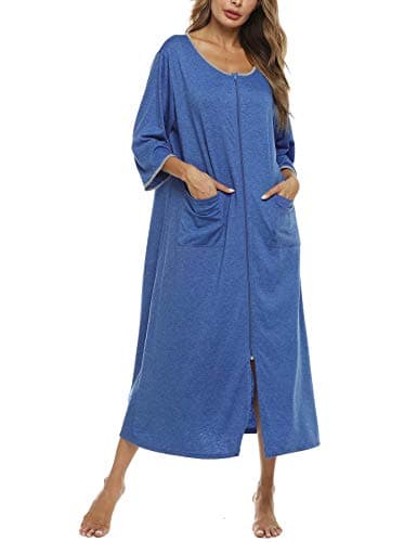 Bloggerlove Zipper Front Robes for Women