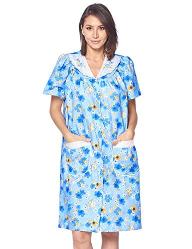 Casual Women's Snaps Front Closure House Dress