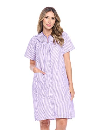 Casual Women's Snaps Front Closure House Dress