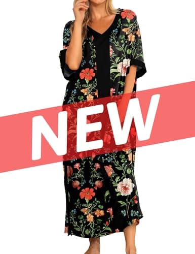 Bloggerlove Women Nightgowns Cotton Sleepwear