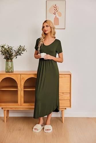 Ekouaer Long Nightgowns for Women Sleepwear