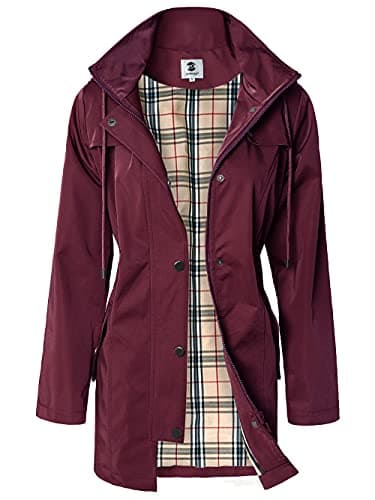 Women's Long Hooded Rain Jacket