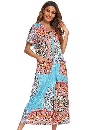 Bloggerlove Zipper Front Robes for Women