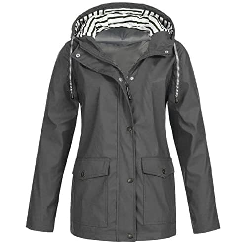 Fartey Women's Lightweight Waterproof Rain Jacket