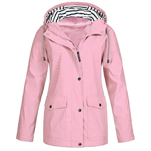 Fartey Women's Lightweight Waterproof Rain Jacket