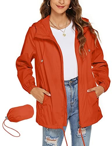 Avoogue Women's Waterproof Rain Jacket