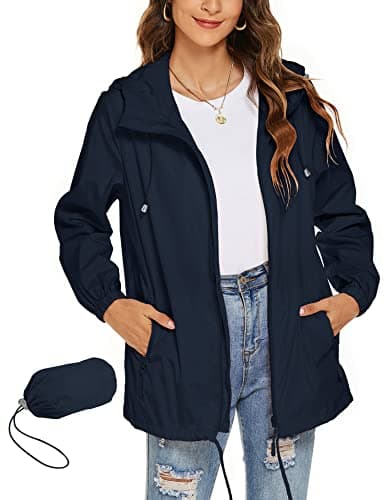 Avoogue Women's Waterproof Rain Jacket