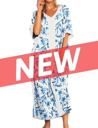 Bloggerlove Women Nightgowns Cotton Sleepwear