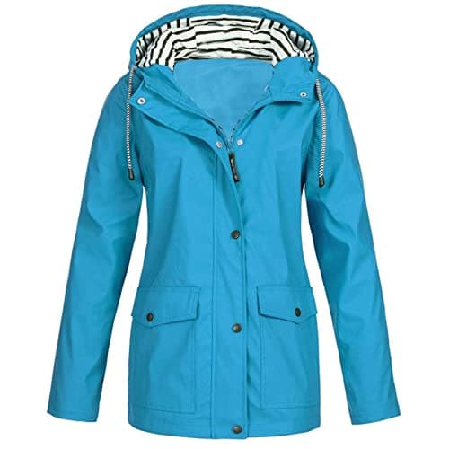 Fartey Women's Lightweight Waterproof Rain Jacket