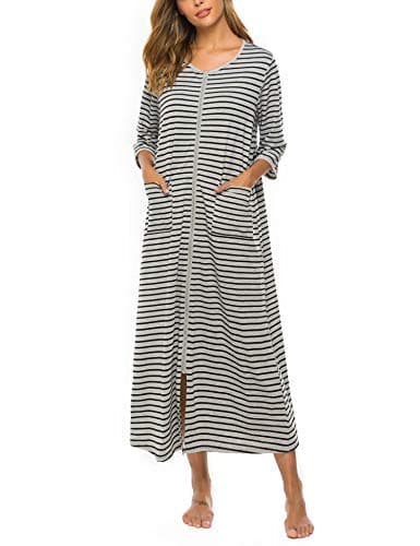 Bloggerlove Zipper Front Robes for Women