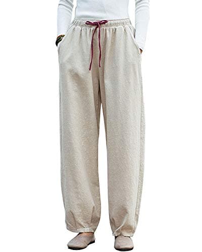 Women's Relaxed Fit Linen Pants