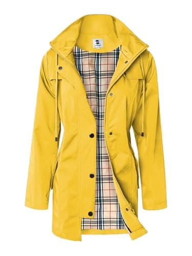 Women's Long Hooded Rain Jacket