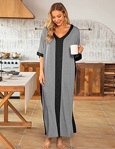 Bloggerlove Women Nightgowns Cotton Sleepwear