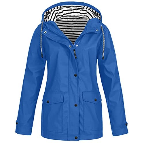 Fartey Women's Lightweight Waterproof Rain Jacket