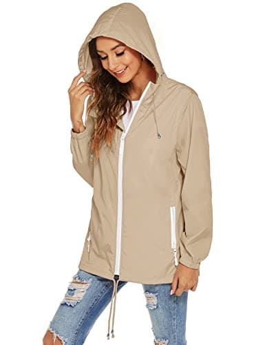 Avoogue Women's Waterproof Rain Jacket