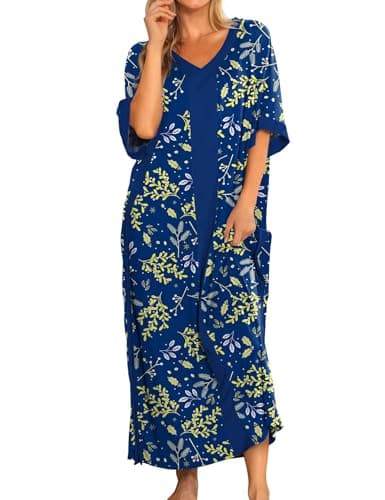 Bloggerlove Women Nightgowns Cotton Sleepwear