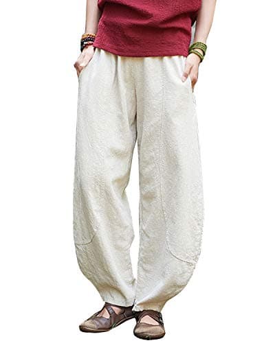 Women's Relaxed Fit Linen Pants