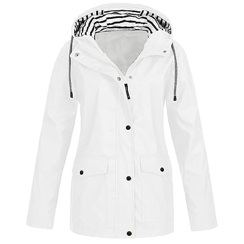 Fartey Women's Lightweight Waterproof Rain Jacket