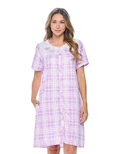 Casual Women's Snaps Front Closure House Dress