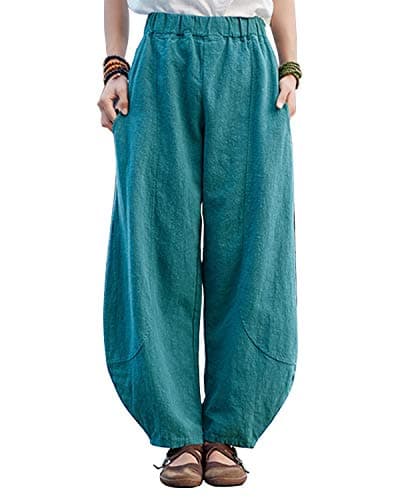 Women's Relaxed Fit Linen Pants