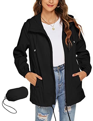 Avoogue Women's Waterproof Rain Jacket