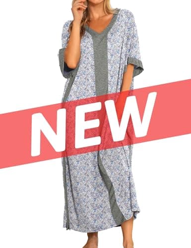 Bloggerlove Women Nightgowns Cotton Sleepwear