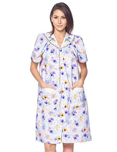 Casual Women's Snaps Front Closure House Dress