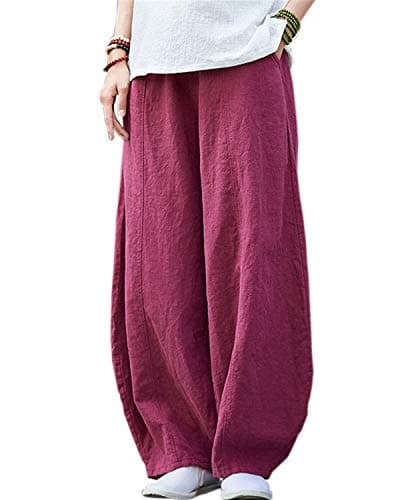 Women's Relaxed Fit Linen Pants