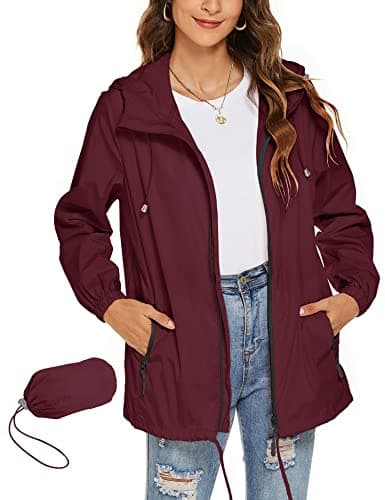 Avoogue Women's Waterproof Rain Jacket