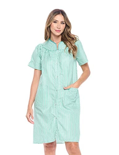 Casual Women's Snaps Front Closure House Dress