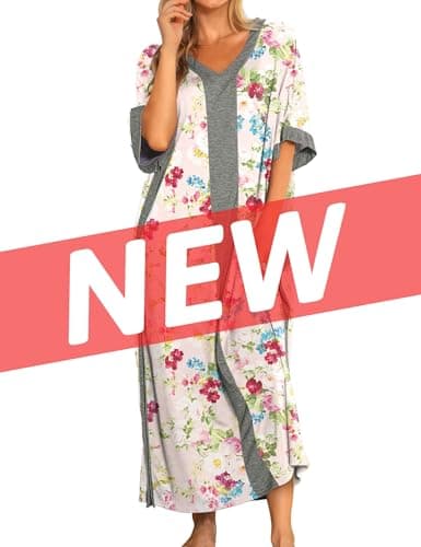 Bloggerlove Women Nightgowns Cotton Sleepwear