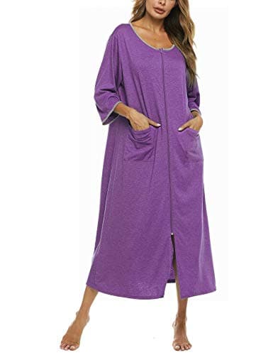 Bloggerlove Zipper Front Robes for Women