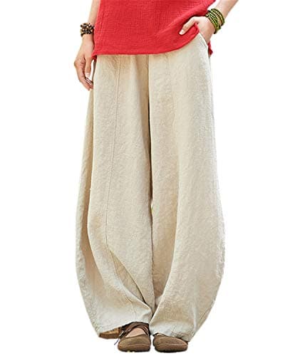 Women's Relaxed Fit Linen Pants