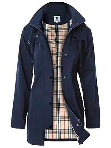 Women's Long Hooded Rain Jacket