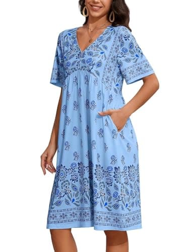 Floral Print Mumu Dress for Women S-3XL